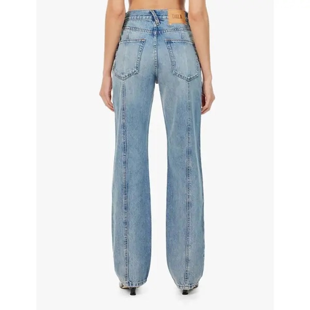 Stylish Light Blue Boot Cut Women's Jeans - Picture 5 of 10